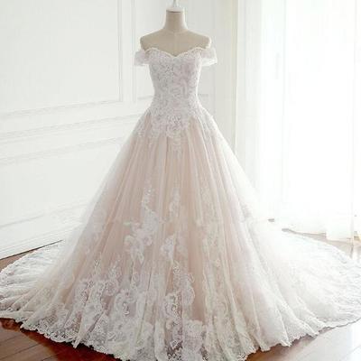  princess wedding dresses turkey white appliques pink satin inside elegant bride gowns plus size - Thumbnail 4