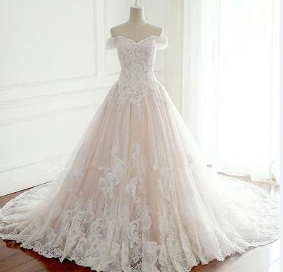  Princess Wedding Dresses Turkey White Appliques Pink Satin Inside Elegant Bride Gowns Plus Size