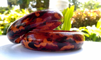 Camouflage Wood Bangle