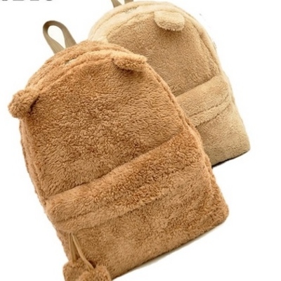 Kawaii plush backpack school bag in 3 colors