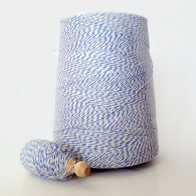 Blue & white baker's twine - 25 meters