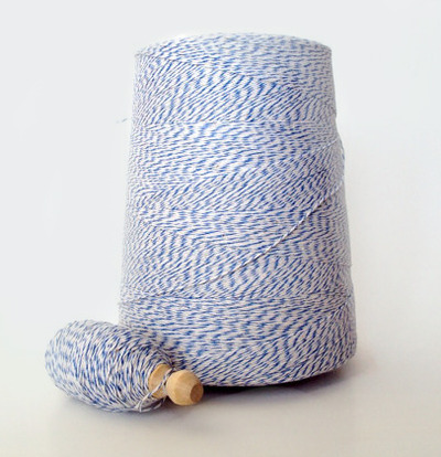 Blue & White Baker's Twine - 25 Meters