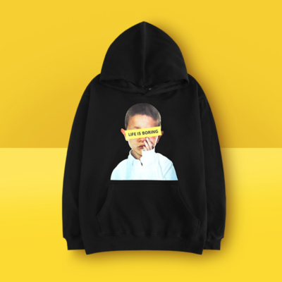 Free shipping-"life is boring" hoodie