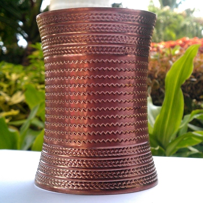  large copper zig cuff