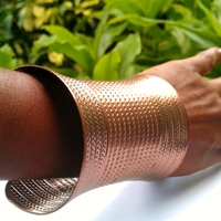  Large Copper Zig Cuff - Thumbnail 2