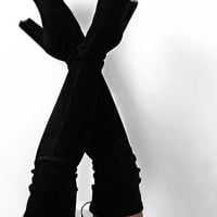 Fashion New Black women boots cheap martin boots hot H5243 - Thumbnail 1