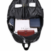MARBLE BACKPACK IN BLACK - Thumbnail 4
