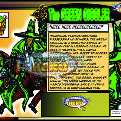 Green giggler (villain), step#2 : pick one ally/nemesis