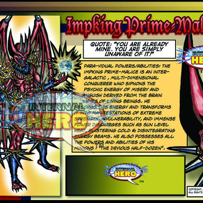 Impking prime-malice (villain), step#2 : pick one ally/nemesis