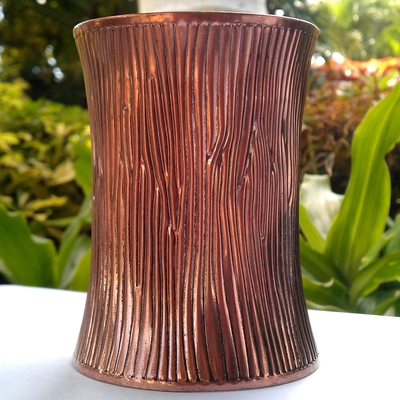 Copper bark cuff