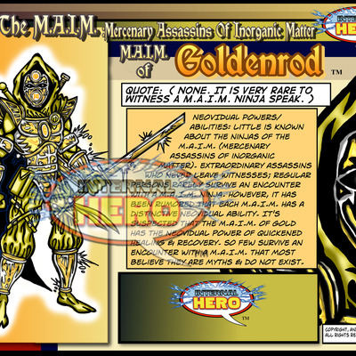 M.a.i.m. of goldenrod (villain), step#2 : pick one ally/nemesis