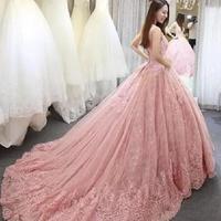 Luxury Quinceanera Dresses A Line Jewel Cap Sleeve Sweep Train Prom Dresses With Lace Applique Backless Sweet 16 Gowns - Thumbnail 2