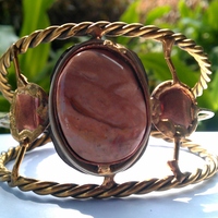 Indian Cuff w/ Stone (available in three stones) - Thumbnail 2