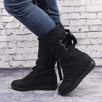 Fashion flat women's boots Cheap Boots Hot Q-0852 - Thumbnail 2