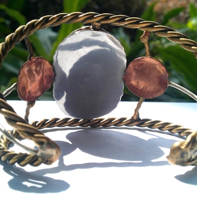 Indian cuff w/ stone (available in three stones)