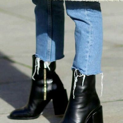 2019 new black thick with short boots martin boots g2540