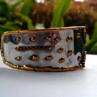 Small Indian Cuff w/ Stone - Thumbnail 1