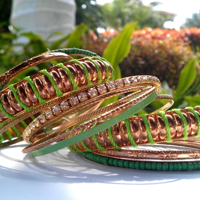 Key lime bangle set