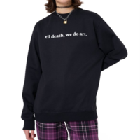 Free Shipping-"TIL DEATH, WE DO ART" SWEATER - Thumbnail 1
