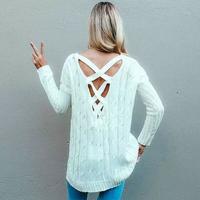 Hollow Out Knit Stylish Sweater - Thumbnail 2
