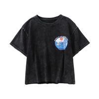 GOLDEN COAST Ocean Waves Printed Old Tee - Thumbnail 2