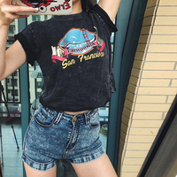 San Francisco Golden Gate Bridge Printed Top - Thumbnail 1