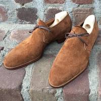 handmade Suede Brown Shoes, Lace Up Brogue Dress Fashion Shoes - Thumbnail 1