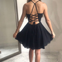 Simple Short Homecoming Dresses,Black Short Prom Dresses-1