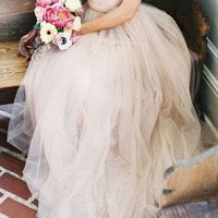 Romantic off the Shoulder Wedding Dresses Bridal Gown - Thumbnail 1