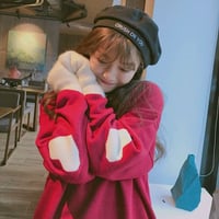 Sweet Heart Knit Sweater - Thumbnail 3