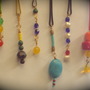 (H) Hair Jewelry/Gold and Turquoise Beads-2