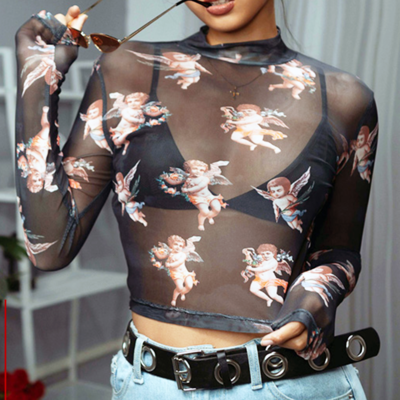 Free Shipping-ANGELS MESHED TOP