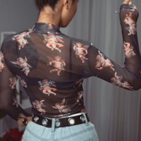 Free Shipping-ANGELS MESHED TOP - Thumbnail 1