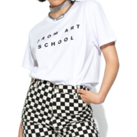Free Shipping-"FROM ART SCHOOL" TEE - Thumbnail 2