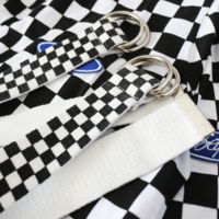 Free Shipping-CHECKER CANVAS BELT  - Thumbnail 3
