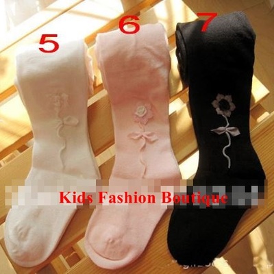 Girls flower tights
