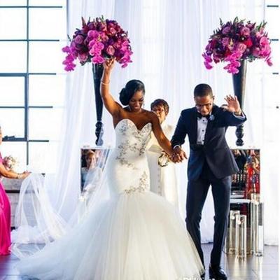 Vintage mermaid wedding dresses plus size bohemian lace mermaid trumpet wedding dresses bridal gowns 2019 sweetheart backless - Thumbnail 5