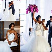 Vintage Mermaid Wedding Dresses plus size bohemian lace mermaid trumpet wedding dresses bridal gowns 2019 Sweetheart Backless - Thumbnail 1