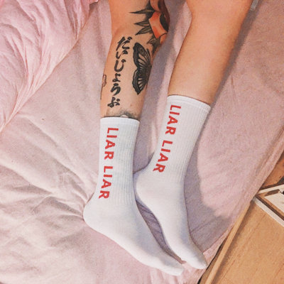 "liar liar" socks 