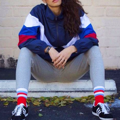 Vintage color block windbreaker jacket - Thumbnail 4