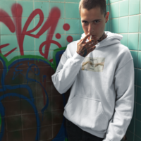 MICHELANGELO HEAVEN AND HELL HOODIE IN WHITE - Thumbnail 2