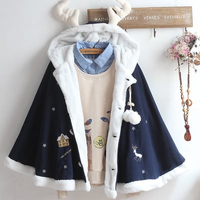 Harajuku elk antler cloak jacket