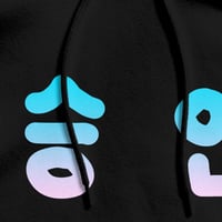 PASTEL GOTH "OK" IN KOREAN HOODIE BLACK - Thumbnail 2