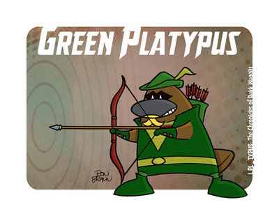 I, Platypus: Green Platypus/Arrow Large Print
