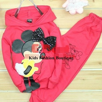 Girls minnie mouse 2-pieces sweatsuit