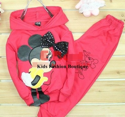 Girls minnie mouse 2-pieces sweatsuit