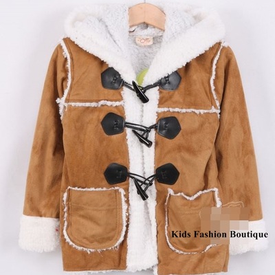 Boys caramel jacket with hood