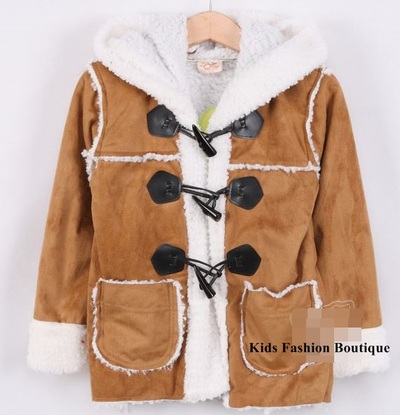 Boys caramel jacket with hood