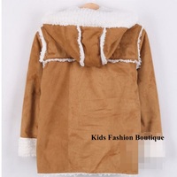 Boys Caramel Jacket with Hood - Thumbnail 1