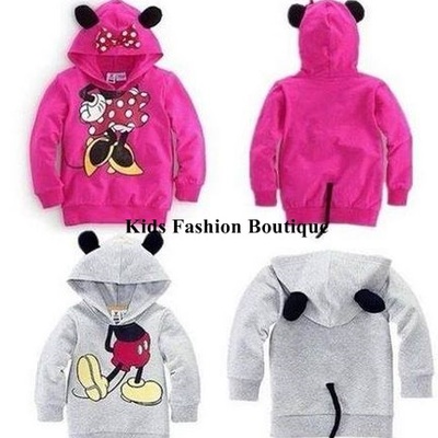 Boys & girls adorable mickey & minnie hoodies